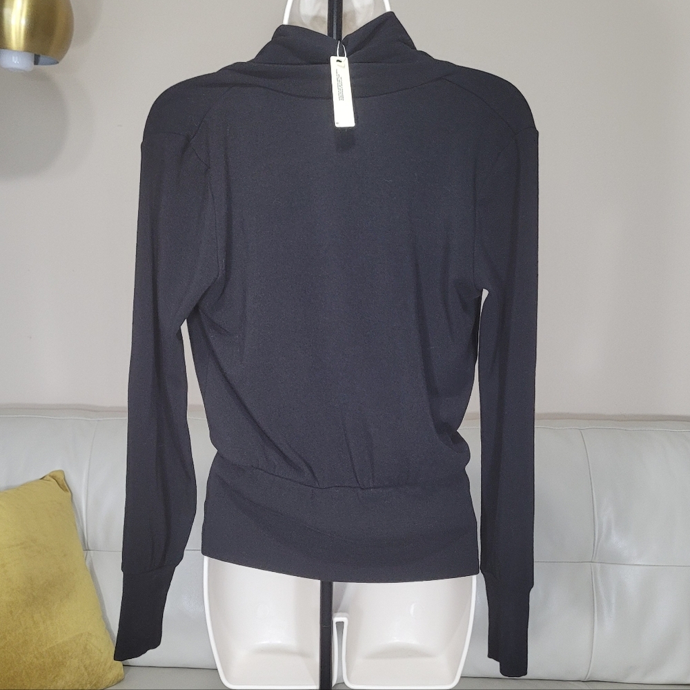 OGL Black Surplice Tuckable Top - Picture 3 of 9